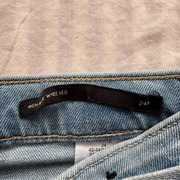 Banana Republic Light Blue Denim Wide Leg Jeans - Picture 6 of 8